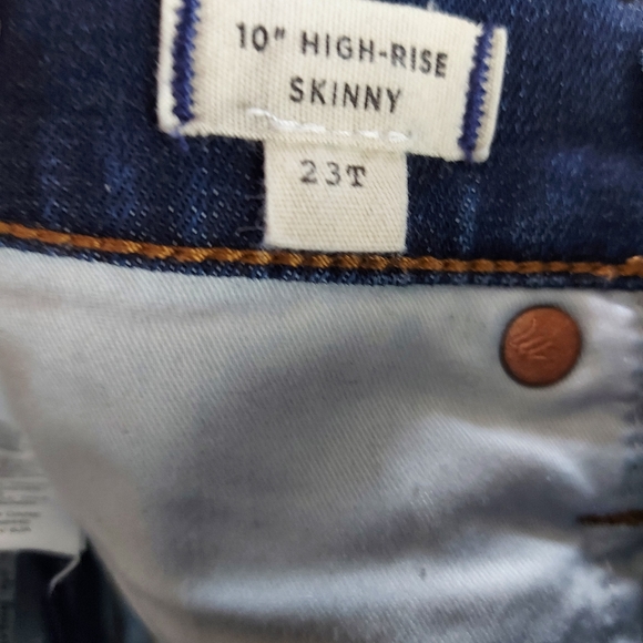 Madewell 10" High-Rise Skinny Jeans in Danny Wash: TENCEL™ Denim Edition - Picture 9 of 11